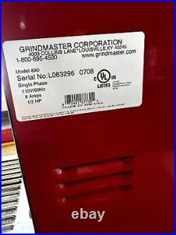 Grindmaster-Cecilware 890 3 lb. Hopper Heavy Duty Coffee Grinder Red