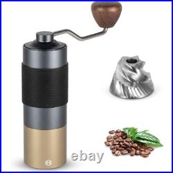 HEIHOX Portable Hand Coffee Grinder Conical Stainless Steel Burr Capacity 30gram