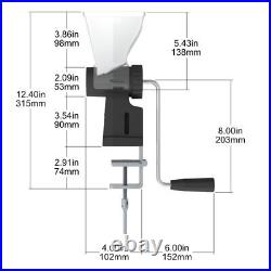 Hand Crank Grain Mill Wheat Flour Grinder, Stainless Steel Metal Burrs The G