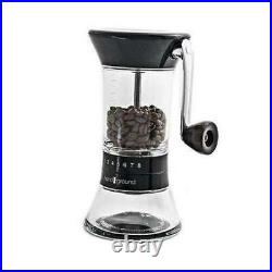 Handground Precision Manual Coffee Grinder Conical Ceramic Burr Mill  Black