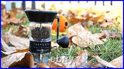Handground Precision Manual Coffee Grinder Conical Ceramic Burr Mill Black