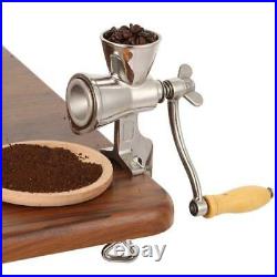 Handheld Rotating Stainless Steel Food Mill Coffee & Grain Grinder
