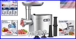 Heavy Duty 2600W Electric Meat Mincer Stainless Steel Grinder for Home Kitchen