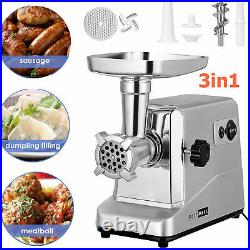 Heavy Duty 3In1 Electric Meat Grinder Sausage Stuffer Filler 3000W Commercial US