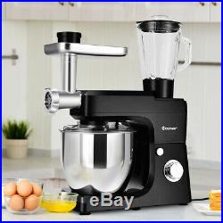 Heavy Duty Electric Meat Grinder Kitchen Mixer Blender Commercial 6 Speed Black