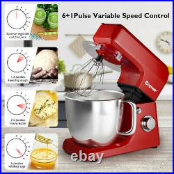 Heavy Duty Electric Meat Grinder Kitchen Mixer Blender Commercial Red 6 Speeds