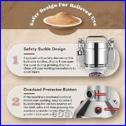 High-Speed 300g Electric Spice & Grain Grinder Safety Design with 1500W Power