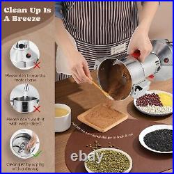 High-Speed 300g Electric Spice & Grain Grinder Safety Design with 1500W Power