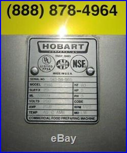 Hobart 4146 Commercial Stainless Steel 5HP Meat Grinder 200V