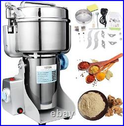 Hottoby Electric Mill Grinder Stainless Steel 110V Pulverizer Grinding Mach