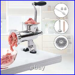 Household Hand Cranked Meat Grinder Stainless Steel For restaurants, kitchens