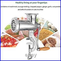 Huanyu Manual Meat Grinder Stainless Steel Hand Crank Meat Grinding Machine S