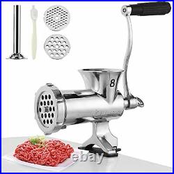 Huanyu Manual Meat Grinder Stainless Steel Hand Cranked Meat Grinding Machine