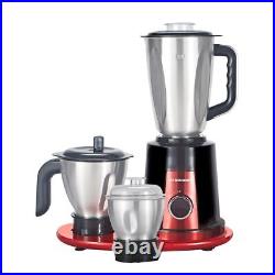 Indian Mixer Grinder, features 800 Watt motor Comes with 3 Stainless Steel Jars