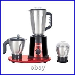 Indian Mixer Grinder, features 800 Watt motor Comes with 3 Stainless Steel Jars