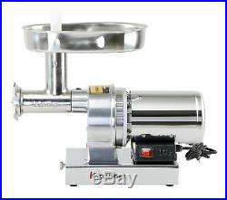 KITCHENER #12 Commercial Electric Stainless Steel Meat Grinder 720lbs/Hr & Tubes