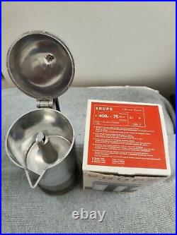 KRUPS Chrome Touch Coffee Grinder Stainless Steel Blades Model 408 / Alessi- Set