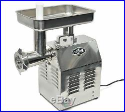 KWS Professional Commercial Stainless Steel Meat Grinder TC-22 1.5 HP