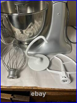 KitchenAid KSM150PSMC Artisan 5-Quart Mixer, + Grinder & Rotor Slicer/Shredder