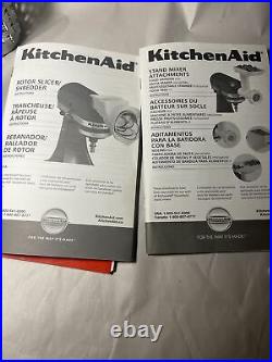 KitchenAid KSM150PSMC Artisan 5-Quart Mixer, + Grinder & Rotor Slicer/Shredder