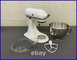KitchenAid KSM90 10-Speed Stand Mixer withBowl Paddle Pour Guard & FG-A Grinder