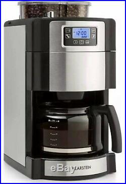 Klarstein Aromatica Nuovo Glass 10 Cup Coffee Maker Machine With Grinder