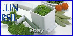 L/R-Handed Herb Mill Chopper/Grinder, Parsley Mincer Grater Stainless Steel