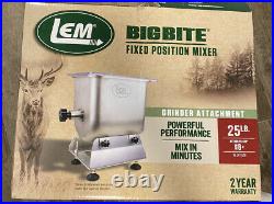 LEM 25 lb Big Bite Hand Crank Manual Meat Mixer or Motorized with LEM Grinder