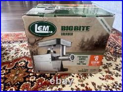 LEM #8 Big Bite Meat Grinder 0.5 HP Stainless Steel LEM #8 Big Bite Meat Grinder 0.5 HP Stainless Steel