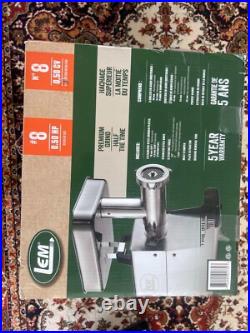 LEM #8 Big Bite Meat Grinder 0.5 HP Stainless Steel LEM #8 Big Bite Meat Grinder 0.5 HP Stainless Steel