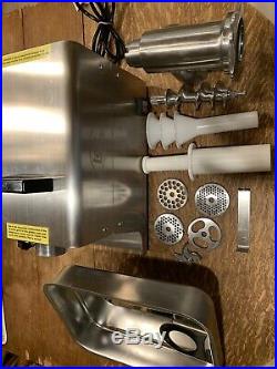 LEM Big Bite #22 17811 Stainless Steel 750W Meat Grinder WithAdd. 6mm plate