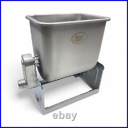 LEM BigBite 50 Pound Tilt Meat Mixer Stainless Steel, Hand Crank (No Motor)