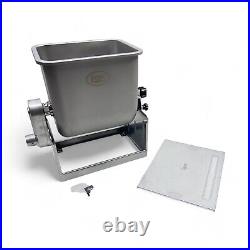 LEM BigBite 50 Pound Tilt Meat Mixer Stainless Steel, Hand Crank (No Motor)