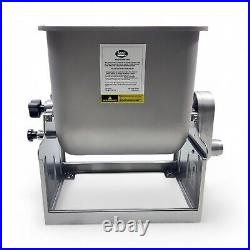 LEM BigBite 50 Pound Tilt Meat Mixer Stainless Steel, Hand Crank (No Motor)