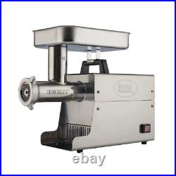 LEM Electric Meat Grinder Stainless Steel Precise Control 2 Grinding Plates