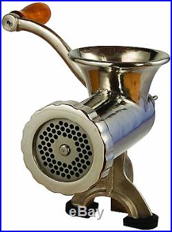 LEM Products #10 MEAT GRINDER, Stainless Steel Clamp On Heavy Duty HAND GRINDER