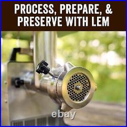 LEM Products #32 DualGrind Adapter, Stainless Steel Meat Grinder Attachment, Ide