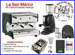 La San Marco 85 Sprint S Coffee Machine and SM92 Espresso Grinder Combo