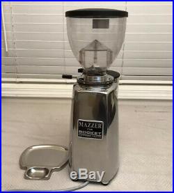 MAZZER Mini Timer Burr Coffee Grinder Stainless Steel For Rocket Espresso CLEAN