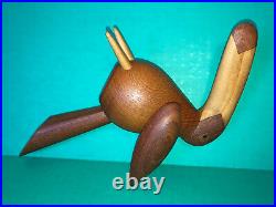 MCM Danish Modern Teak Toucan Bird Pepper Mill Grinder DANWOOD DENMARK AS IS