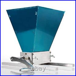 Malt Crusher Adjustable Barley Grinder 2 Roller Grain Mill Stainless Steel Ad