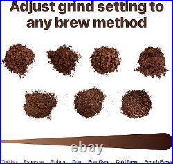 Manual Burr Coffee Grinder 39Mm CNC Stainless Steel Burr Grinder 25 30G Cap