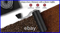 Manual Coffee Bean Grinder Stainless Steel Hand Coffee Mill Burr Espresso New
