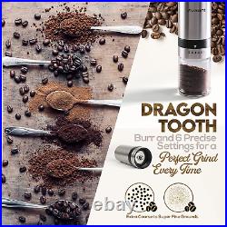 Manual Coffee Grinder Hand Coffee Grinder with Adjustable Dragon Tooth Stainle