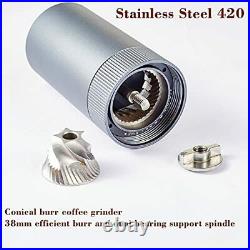 Manual Coffee Grinder Numerical Internal Adjustable Stainless Steel Burr fixed