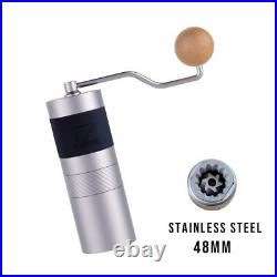 Manual Coffee Grinder Portable Coffee Mill Stainless Steel 48mm Burr