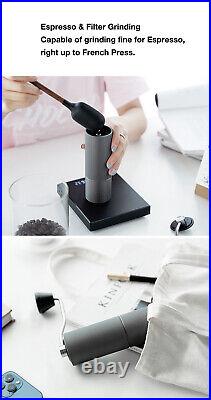 Manual Coffee Grinder Portable Stainless Steel Detachable Hand Machine Black