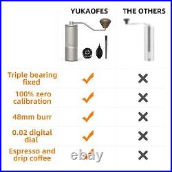 Manual Coffee Grinder-U Pro S Capacity 40g 7-Axis Stainless Steel Burr YUKAOF