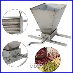 Manual Malt Mill Crusher Barley Grain Grinder with 2 Roller f/ Home Brew Beer Mill