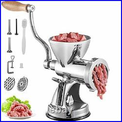 Manual Meat Grinder 304 Stainless Steel Hand Meat Grinder Suction Cup Base Clamp
